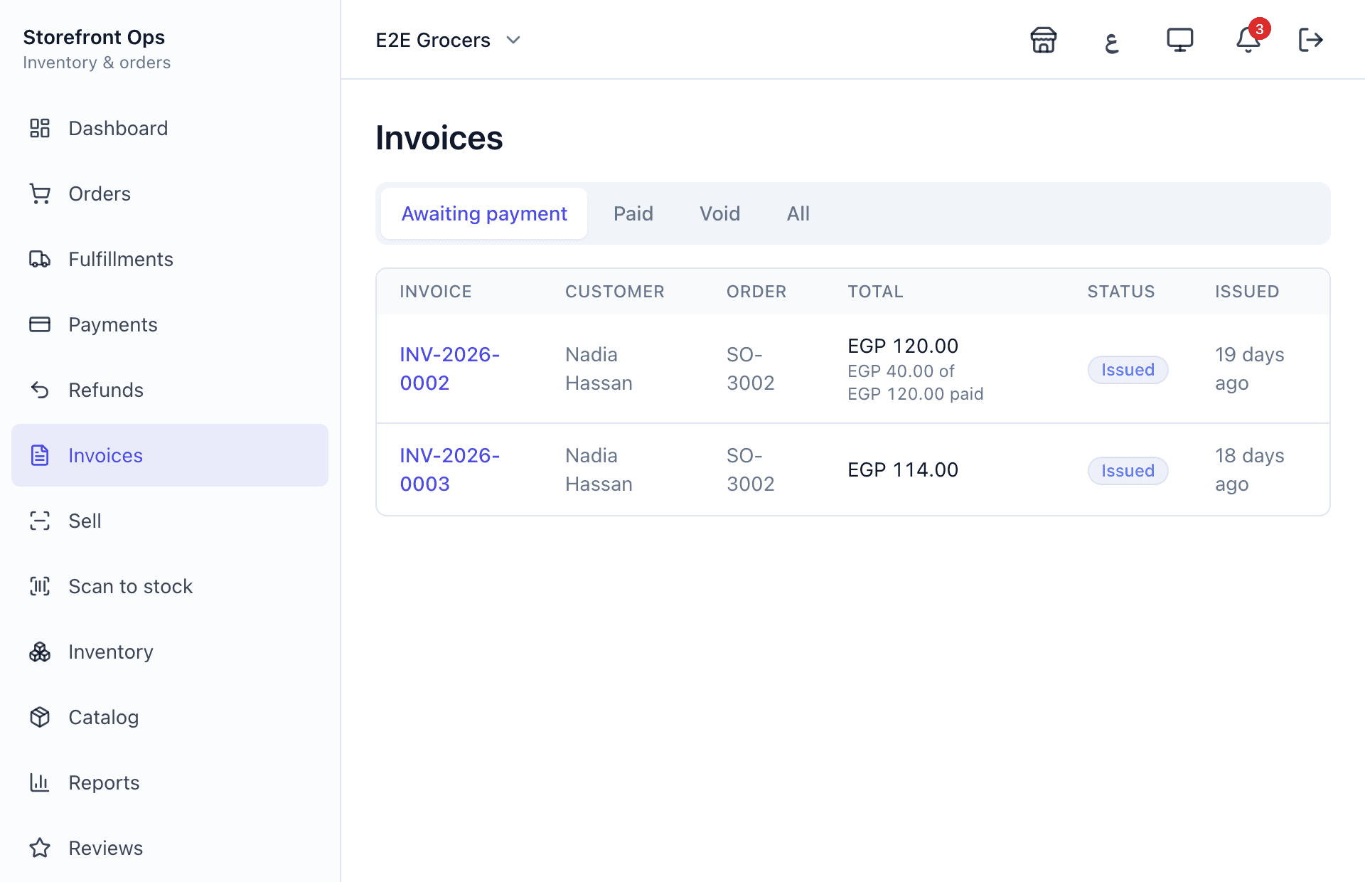 Awaiting payment = your collections list, nothing forgotten